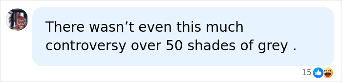 Online comment comparing the outrage over a Netflix miniseries explicit scene to Fifty Shades of Grey.