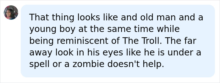 Online comment about the Rumpelstiltskin Tiptoe man comparing his appearance to a zombie under a spell Online comment about the Rumpelstiltskin Tiptoe man comparing his appearance to a zombie under a spell