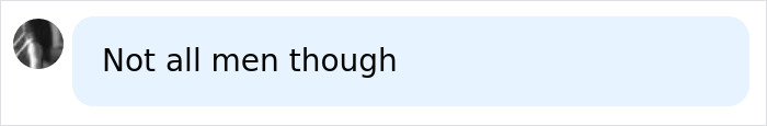 A comment stating Not all men though regarding a dad caught red-handed committing an alarming crime mid-flight.