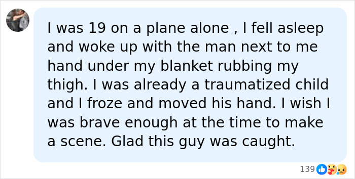 A personal story comment about airplane misconduct related to a dad caught red-handed committing an alarming crime.