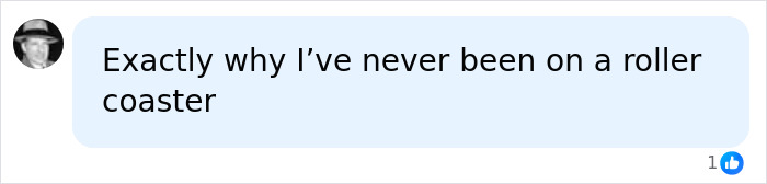 A comment reacting to a viral Six Flags accident mentioning fear of roller coasters.