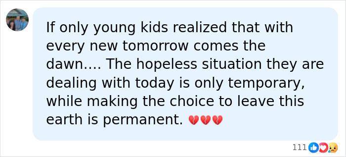 A social media message sharing condolences for Chad Lowe's daughter Fiona.