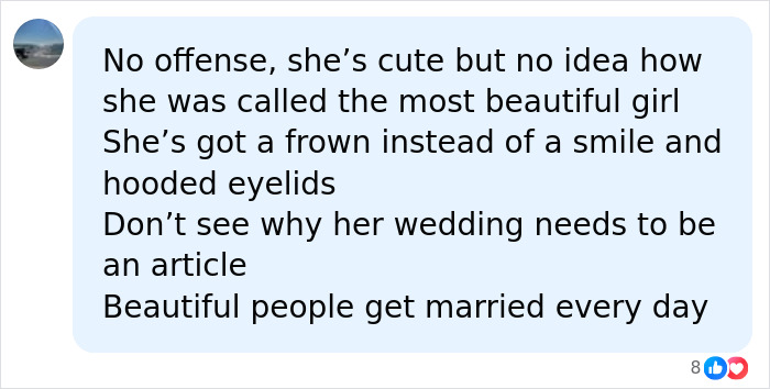 A social media comment about French Model Thylane Blondeau expressing critical views on her beauty A social media comment about French Model Thylane Blondeau expressing critical views on her beauty