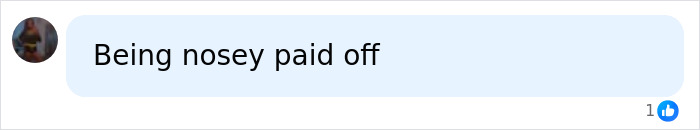 A social media comment about being nosey paying off during a United flight incident. A social media comment about being nosey paying off during a United flight incident.
