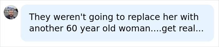A comment about replacing an air hostess with someone younger, linked to Johnny Depp