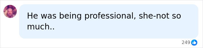 Comment on coach's professionalism in awkward interview avoiding eye contact