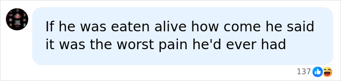 Man Lets A Giant Snake Try To Swallow Him, Says A Much Smaller Animal Hurt Far More