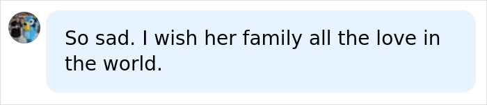 Condolence message to the family of Chad Lowe's daughter Fiona.