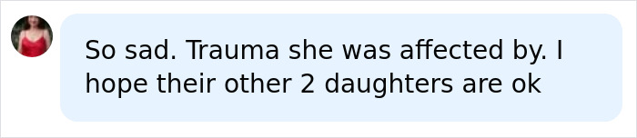 A comment highlighting the trauma that affected Chad Lowe daughter Fiona prior to her passing.