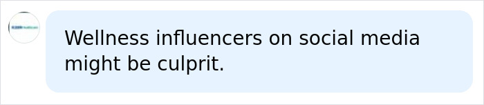 A social media user blaming wellness influencers after a husband breaks wife ribs from a hug.