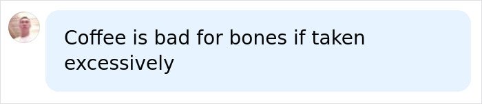 A comment about coffee and bone strength following news that a husband breaks wife ribs from giving a hug.