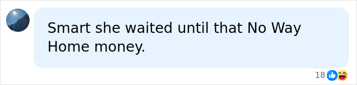 A social media comment discussing No Way Home money and Tobey Maguire's $80k payout A social media comment discussing No Way Home money and Tobey Maguire's $80k payout