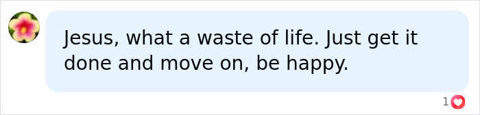 A comment advocating to move on and be happy following a long divorce A comment advocating to move on and be happy following a long divorce