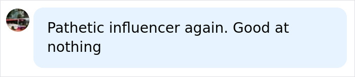 Angry comment calling the fitness influencer who cheated in a marathon pathetic and good at nothing Angry comment calling the fitness influencer who cheated in a marathon pathetic and good at nothing