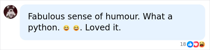 Viewer comment praising Prince William's sense of humor on Graham Norton's Show. Viewer comment praising Prince William's sense of humor on Graham Norton's Show.
