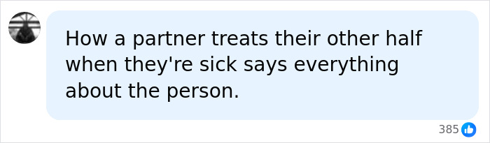 A comment about a partner being sick, related to the Joe Manganiello and Sofía Vergara marriage A comment about a partner being sick, related to the Joe Manganiello and Sofía Vergara marriage