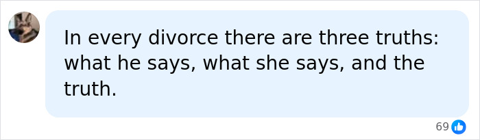 A comment about truths in a divorce regarding the split between Joe Manganiello and Sofía Vergara. A comment about truths in a divorce regarding the split between Joe Manganiello and Sofía Vergara.