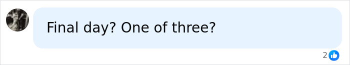 A comment asking if Katie Zacharia final day as White House Press Secretary was one of three. A comment asking if Katie Zacharia final day as White House Press Secretary was one of three.
