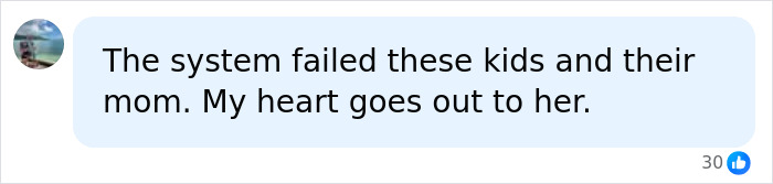 A comment criticizing the system after a mom picking up her 2 children suffers a devastating loss.