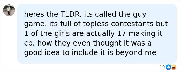 Comment revealing details about a controversial PS2 game called The Guy Game. Comment revealing details about a controversial PS2 game called The Guy Game.