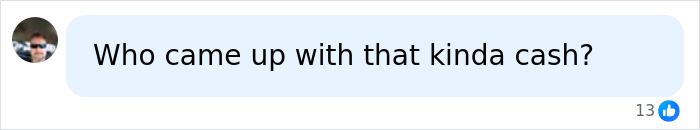 A social media comment asking about bail money for the accused teen girl Cookie.