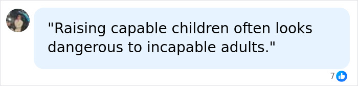 An online post containing a quote about raising capable children, discussing the Yosemite El Capitan climb