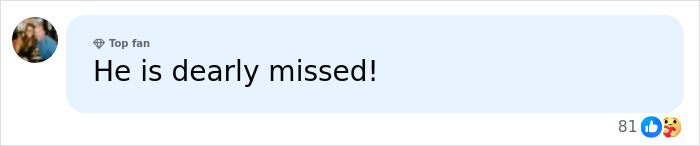 Top fan comment expressing how much Matthew Perry is dearly missed by Friends fans