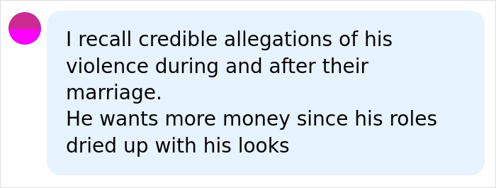 Social media comment bringing up past allegations and motives during Halle Berry's custody battle. Social media comment bringing up past allegations and motives during Halle Berry's custody battle.