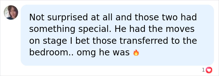 Comment noting Michael Jackson's dance moves and special bond with Lisa Marie Presley