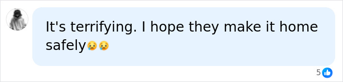 A online comment expressing concern for permanent cruise passengers hoping they make it home safely.