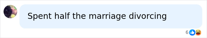 Social media comment mentioning Tobey Maguire and his divorce payout. Social media comment mentioning Tobey Maguire and his divorce payout.