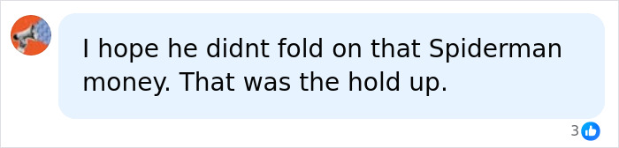 A user comment on Spider-Man money related to Tobey Maguire. A user comment on Spider-Man money related to Tobey Maguire.