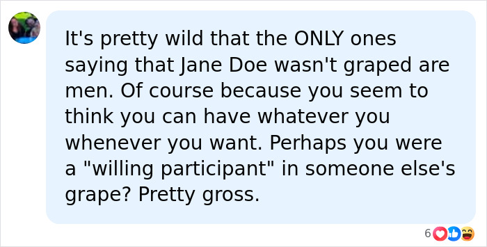 Public reaction to the Cornell 7 scandal from a social media user.