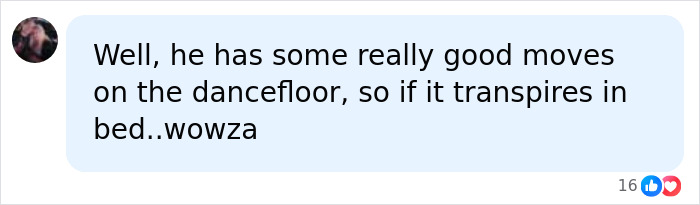 A comment about dance floor moves in a discussion on Michael Jackson and Lisa Marie Presley's marriage.