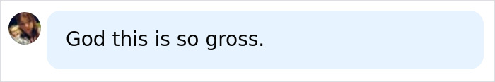 User reaction stating Sydney Sweeney lingerie ad is gross