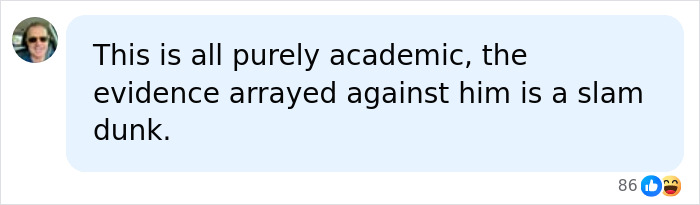 A social media comment discussing evidence against Bryan Kohberger in the Idaho case.