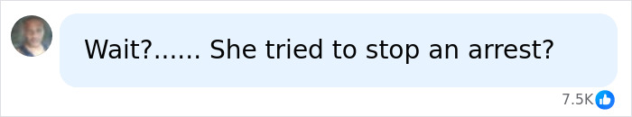 A social media comment questioning if the Arizona State cheerleader tried to stop an arrest.