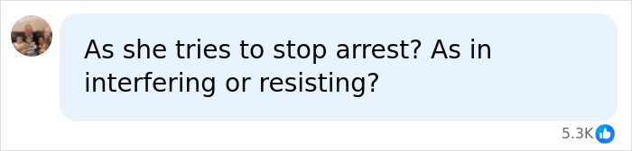A user comment discussing if the Arizona State cheerleader was interfering during the incident.