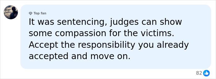 Online comment discussing sentencing and victim compassion in relation to the Idaho tragedy.