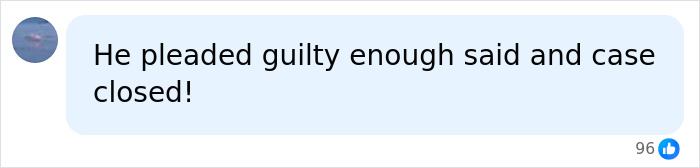 A comment stating Bryan Kohberger pleaded guilty and the case is closed.