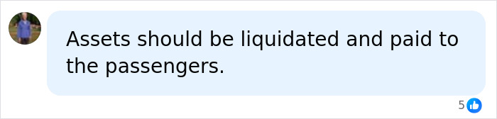 A social media post stating assets should be liquidated for Permanent Cruise passengers. A social media post stating assets should be liquidated for Permanent Cruise passengers.