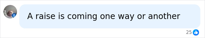 Comment stating a raise is coming in response to the Amazon exec crime against female employee allegations