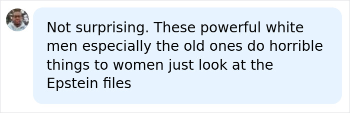 A comment linking powerful men to misconduct charges involving an Amazon exec.