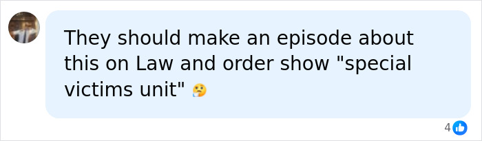 Online comment mentioning Law and Order regarding the crime against female employee involving Amazon exec