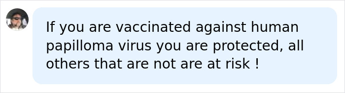 A comment about human papilloma virus protection, warning about cancer rates for unvaccinated individuals. A comment about human papilloma virus protection, warning about cancer rates for unvaccinated individuals.