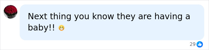 A Facebook comment discussing Jim Carrey and Min Ah saying Next thing you know they are having a baby A Facebook comment discussing Jim Carrey and Min Ah saying Next thing you know they are having a baby