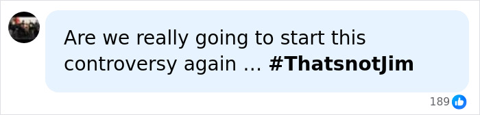 Social media comment expressing conspiracy about Jim Carrey with hashtag thatsnotJim. Social media comment expressing conspiracy about Jim Carrey with hashtag thatsnotJim.