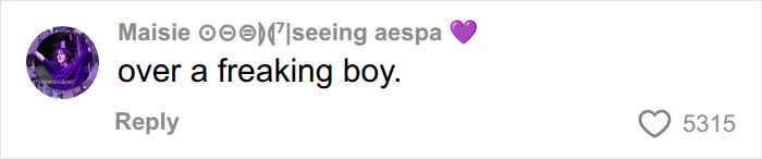 Social media reaction to Christa Pike's crime, mentioning how it started over a boy.