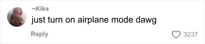 Humorous social media comment on nighttime flying reading just turn on airplane mode dawg Humorous social media comment on nighttime flying reading just turn on airplane mode dawg