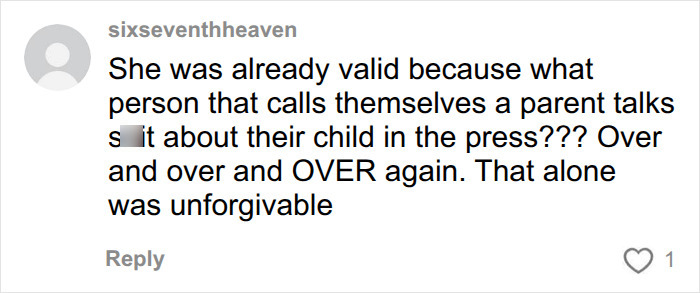 A user comment supporting Meghan Markle and criticizing her dad speaking to the press repeatedly. A user comment supporting Meghan Markle and criticizing her dad speaking to the press repeatedly.